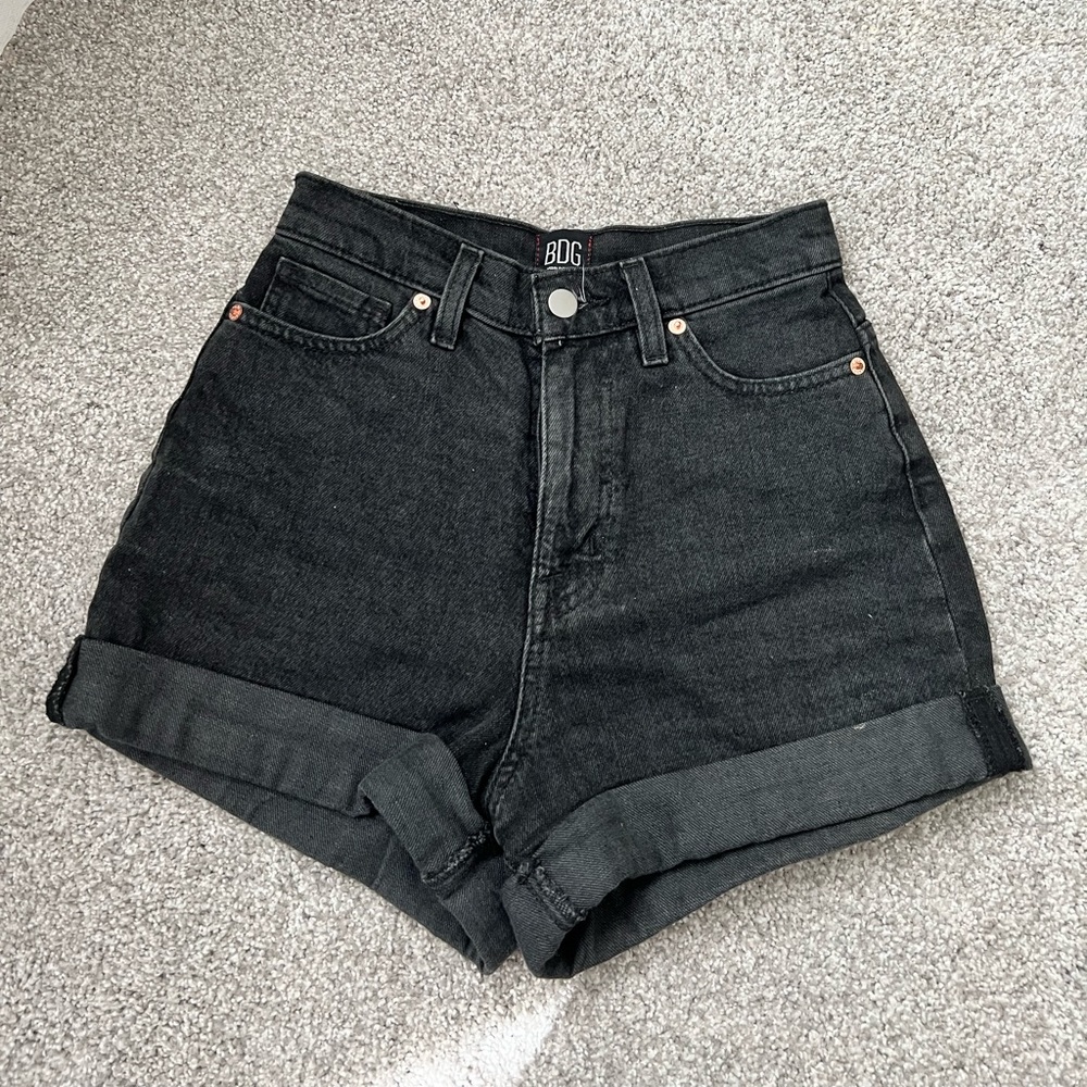 BDG Black Jean Shorts